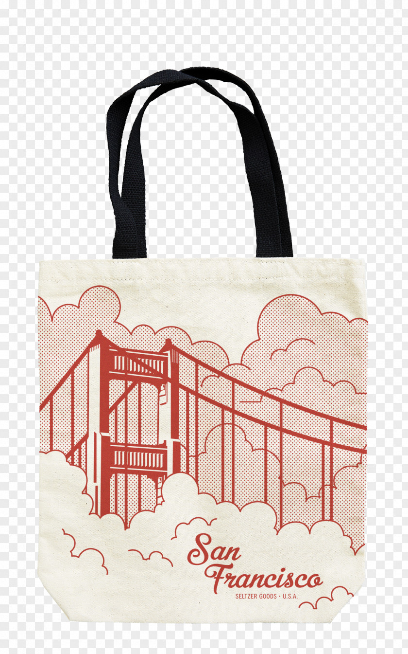 San Francisco Bridge Tote Bag Handbag Canvas United States Dog PNG