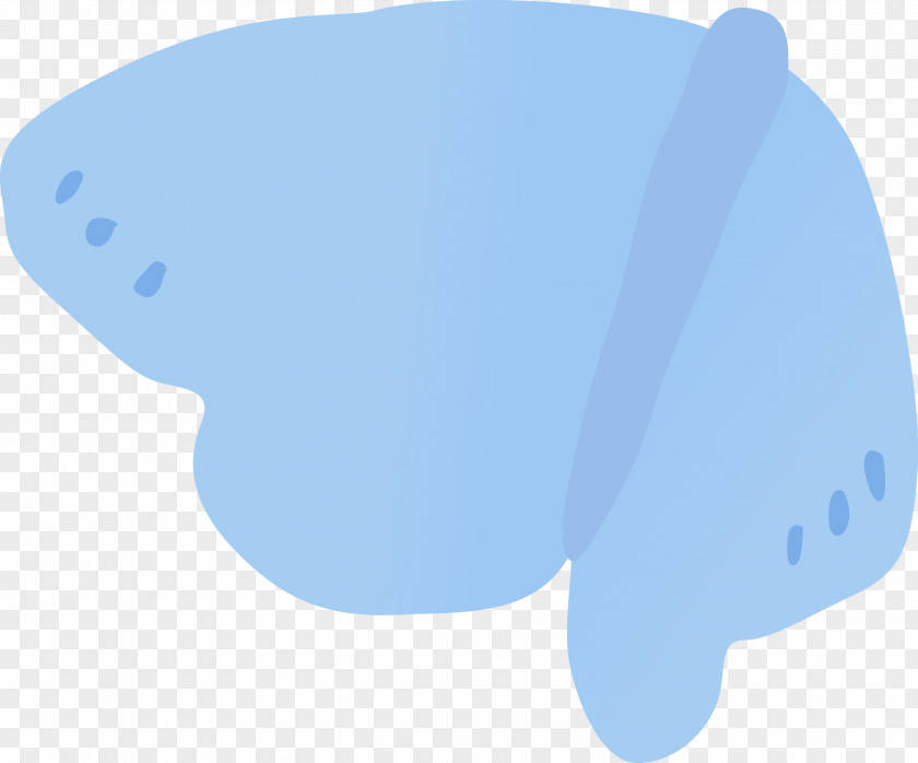 Blue Azure Manatee PNG