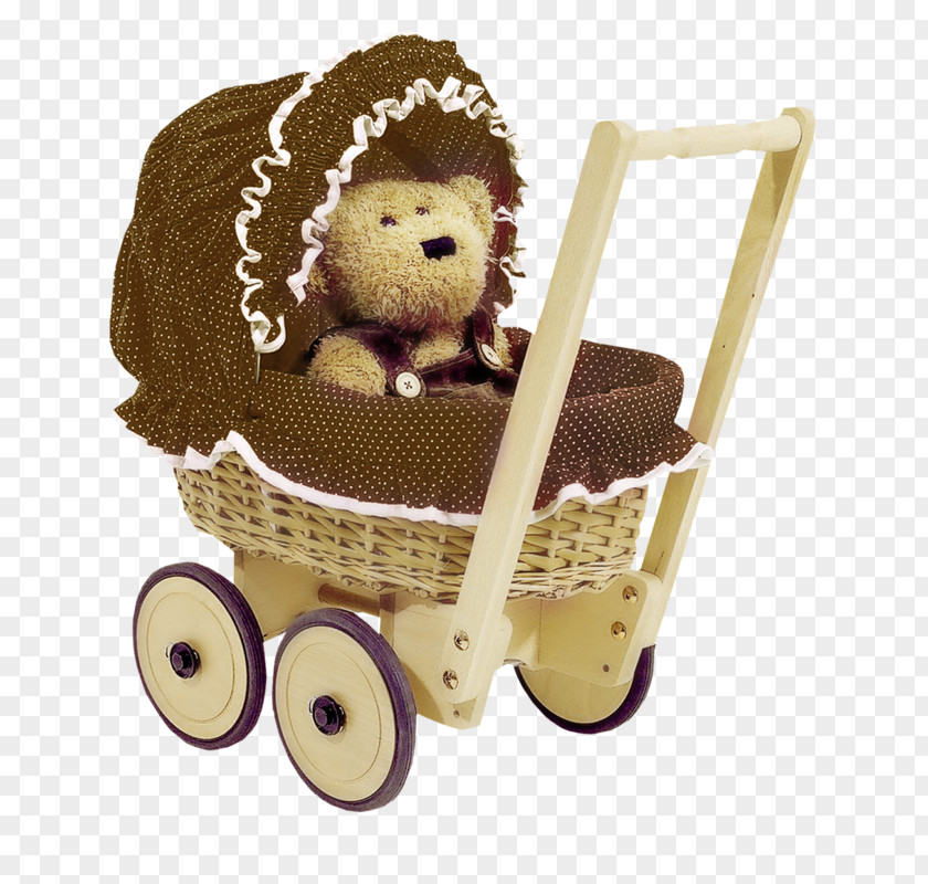 Doll Stroller Basket Toy Pinolino 268305 7 Plant Mona Doll's Pram With Bedding Pink Heart Design PNG