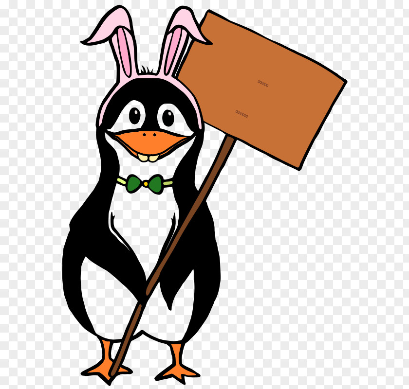 Penguin Easter Bunny Rabbit Clip Art PNG