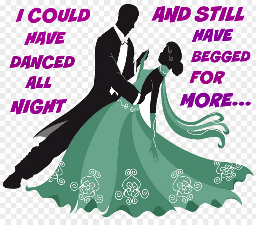 Silhouette Ballroom Dance Swing PNG