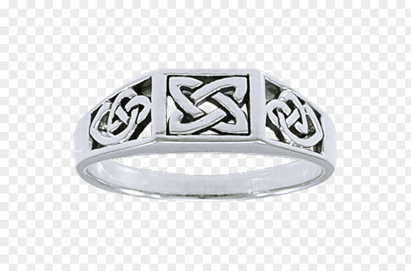 Silver Wedding Ring Jewellery Endless Knot PNG