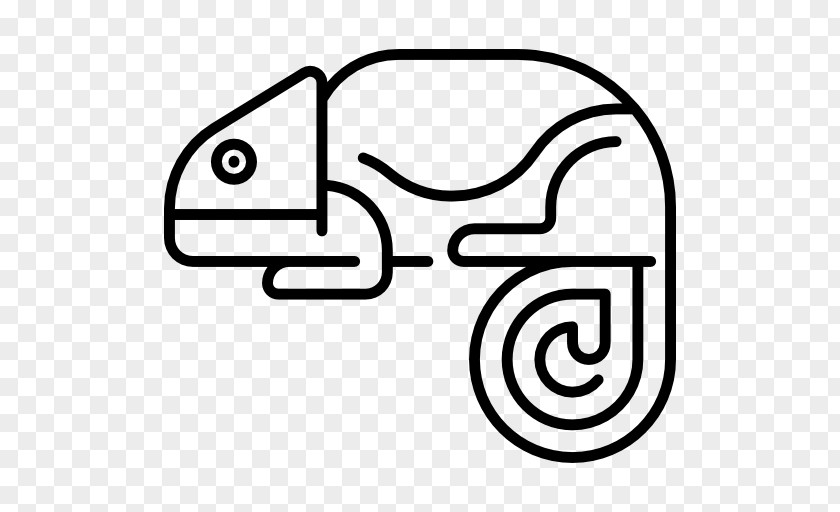 Chameleon Monochrome Photography Line Art Clip PNG