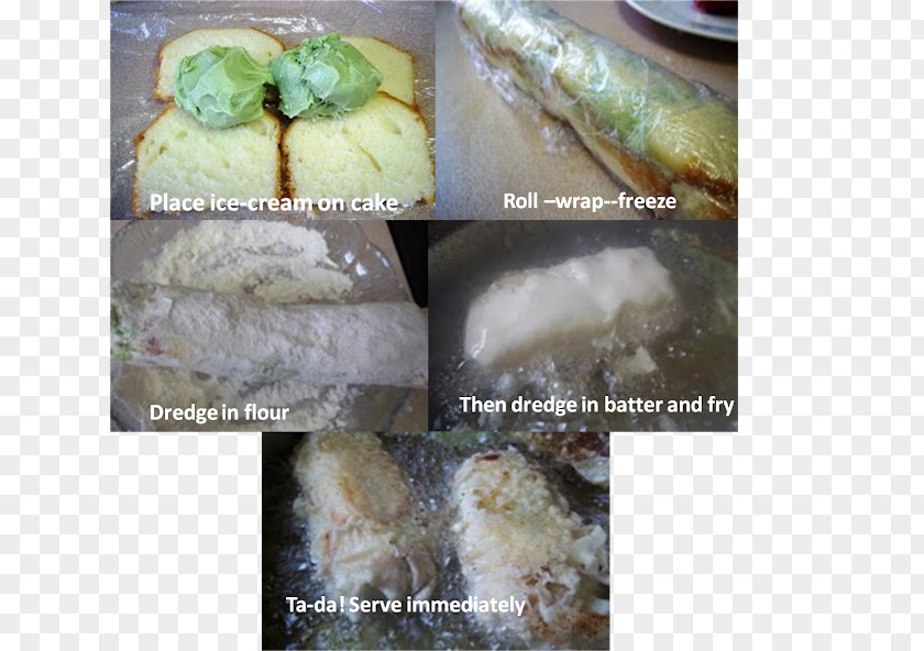 Fried Ice Cream Suman Recipe PNG