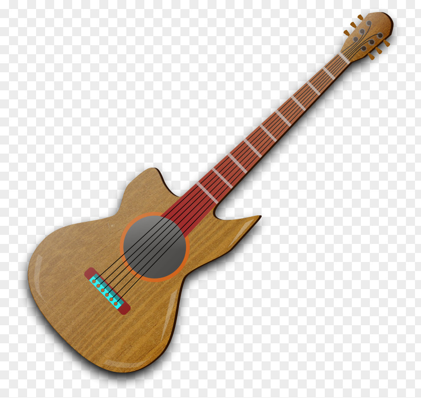 Guitar Vector Art Acoustic Musical Instrument PNG