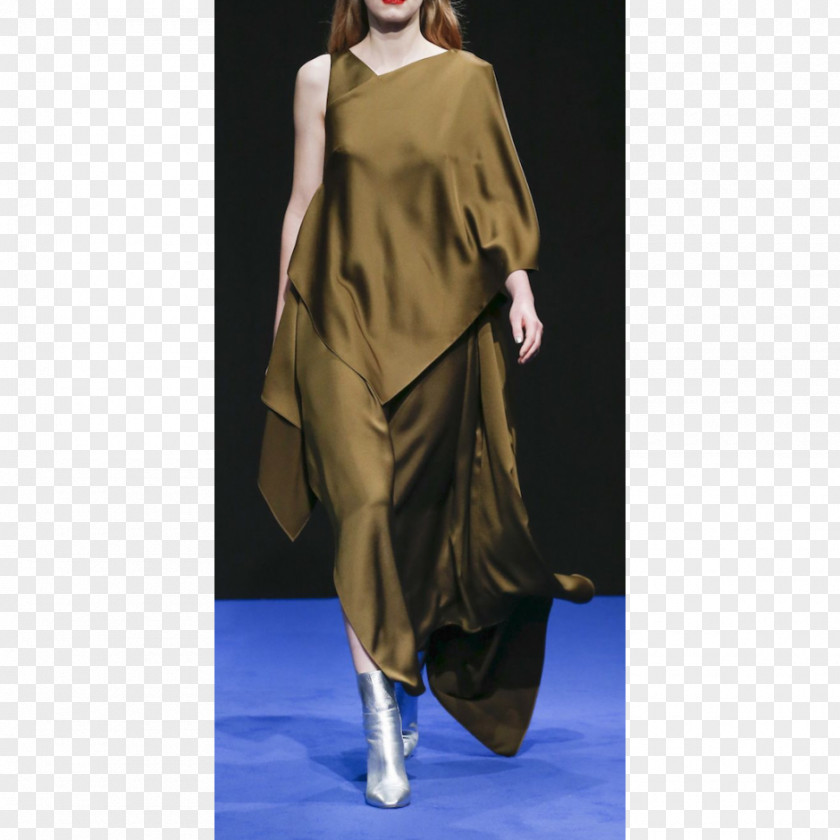 Silk Material London Fashion Week 2017 Runway Model PNG