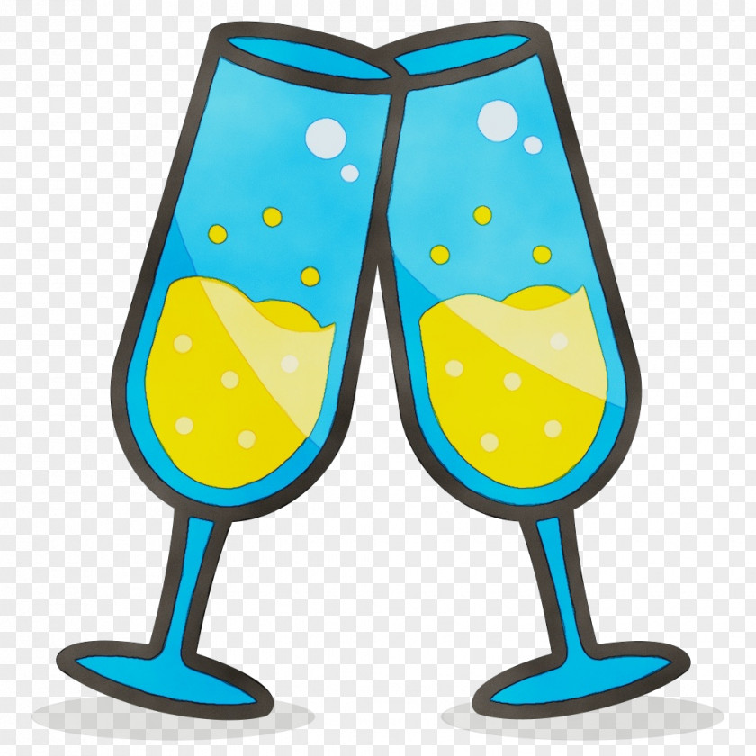Tableware Turquoise Wine Glass PNG