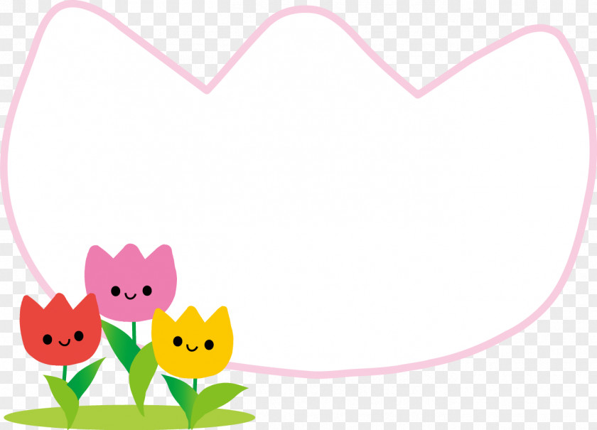 Petal Character Pink M Leaf Line PNG