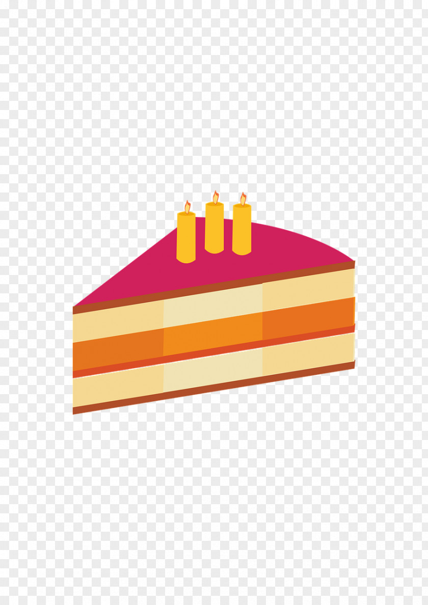 Yellow Logo Rectangle Cake Flag PNG