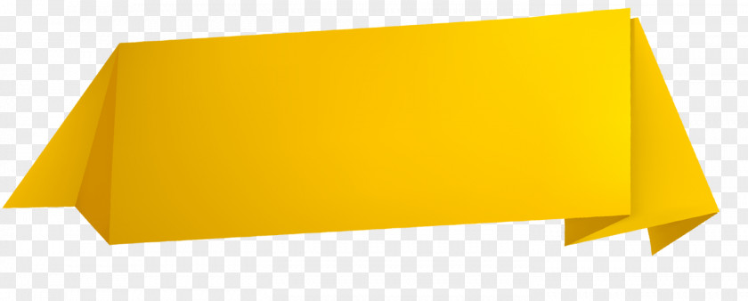 Yellow Text Box Fold Rectangle PNG