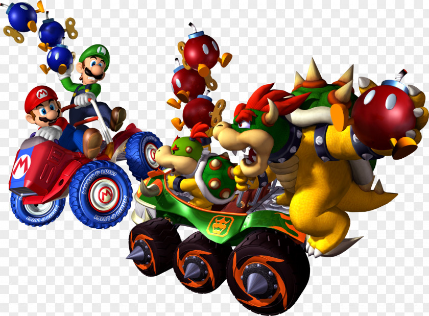 Mario Kart Kart: Double Dash Wii 64 DS & Luigi: Bowser's Inside Story PNG
