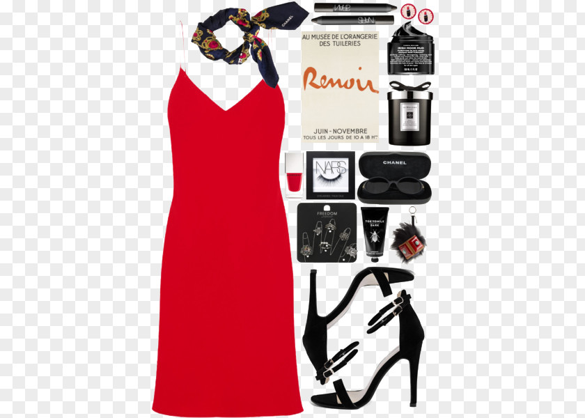 Red Dress And Heels Jumper High-heeled Footwear Skirt PNG