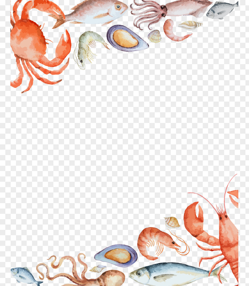 Vector Lobster Crab Seafood PNG