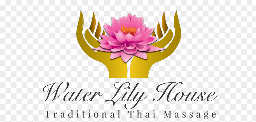 Water Lily House Thai Massage Medical Floral Design PNG