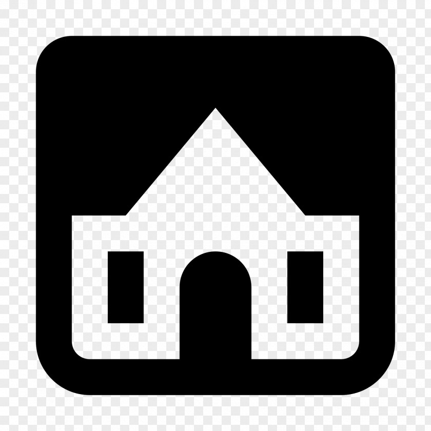 Window House Black & White PNG