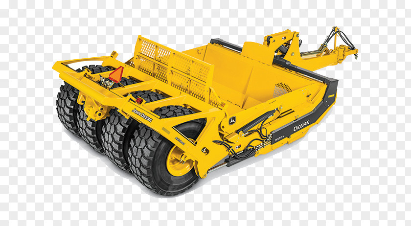 Construction Machine Bulldozer John Deere Wheel Tractor-scraper Heavy Machinery PNG
