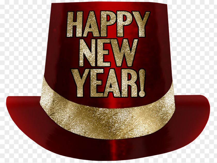 Hand Colored Hat New Years Eve Day Party Clip Art PNG