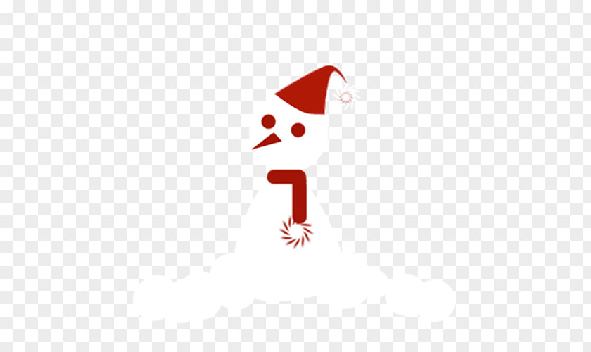 Christmas Snowman Text Clip Art PNG