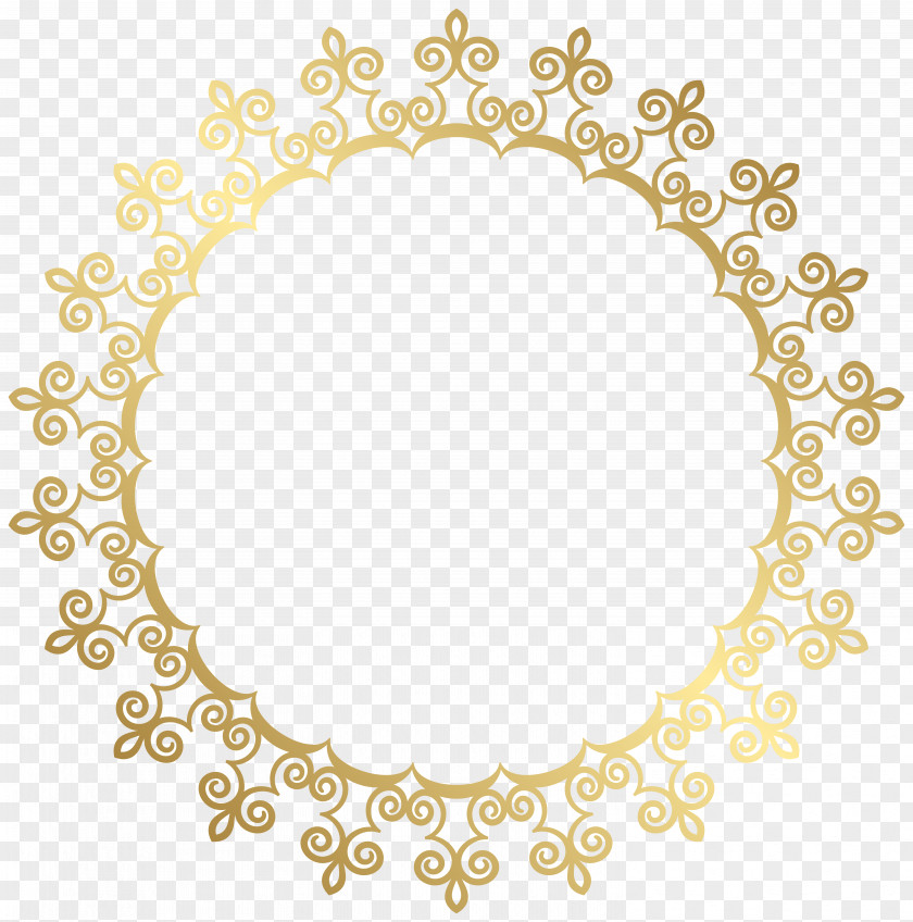 Circular French Pattern Border PNG french pattern border clipart PNG