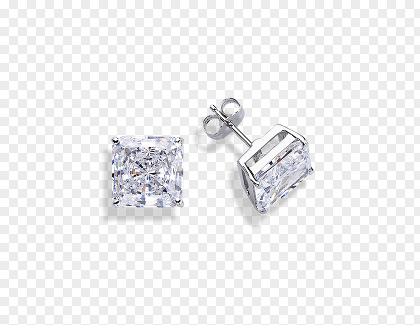 Cubic Zirconia Earring Body Jewellery Crystal Silver PNG