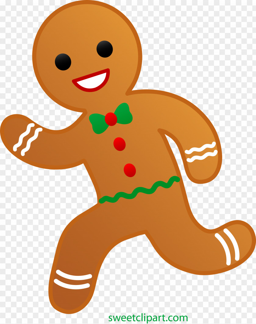 Ginger Gingerbread Man Biscuits Clip Art PNG