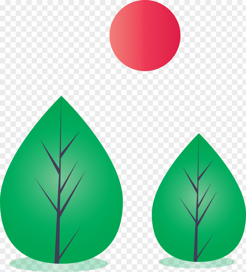 Green Leaf Plant Logo PNG