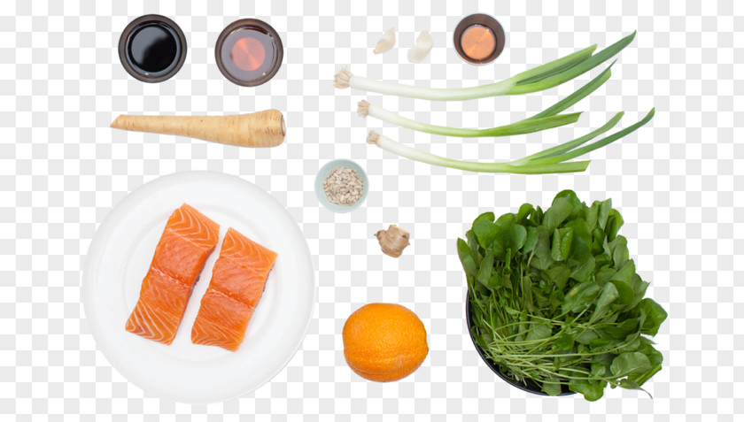 Salmon Salad Leaf Vegetable Vegetarian Cuisine Food Recipe Garnish PNG