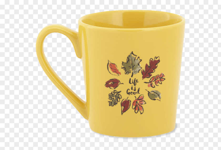 T-shirt Coffee Cup Mug Life Is Good Company PNG