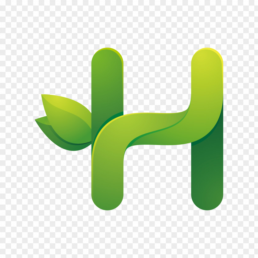 Branch With Leaves Logo Vector Graphics Illustration Font PNG