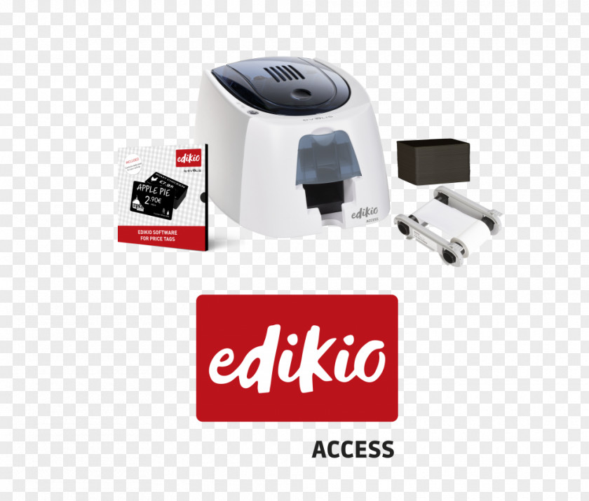 Bundle Card Printer Evolis Printing Ribbon Price Tag PNG