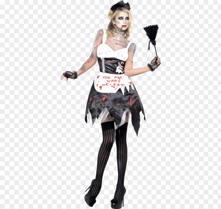Latex Maid Outfit French Costume Party Halloween PNG