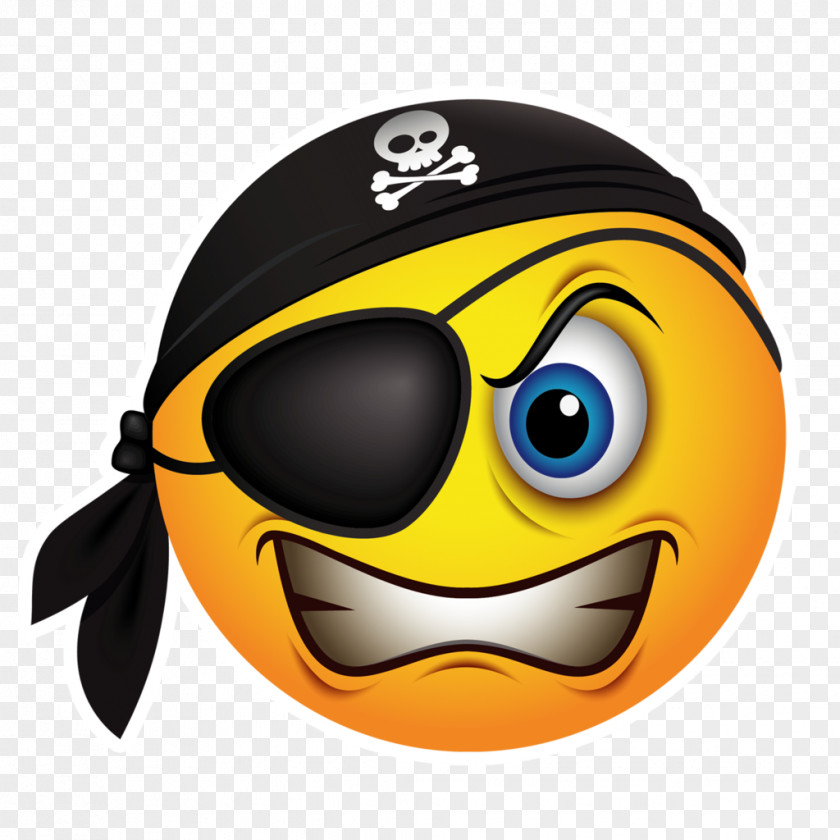 Pirate Emoticon Smiley Piracy Emoji Clip Art PNG