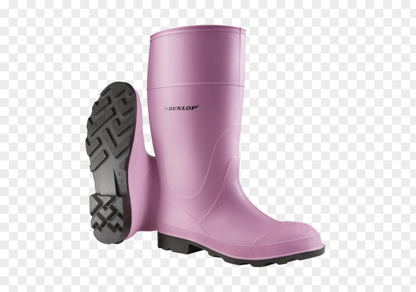 Boot Steel-toe Shoe Dunlop Tyres Pink PNG