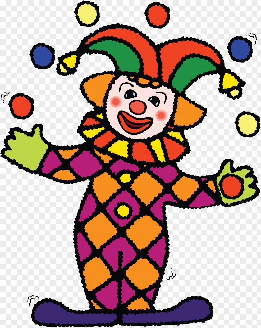 Clown Drawing Juggling Clip Art PNG