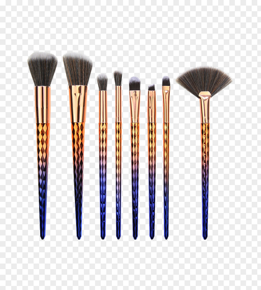 Hair Care Tools Sets Make-Up Brushes Cosmetics Eye Shadow Paint PNG