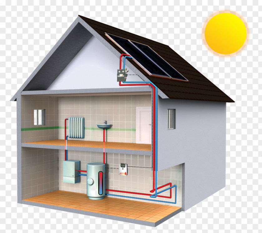 Interior Solar Water Heating Energy Power Thermal PNG