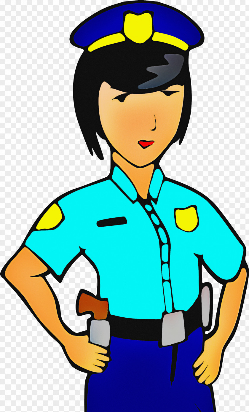 Style Smile Police Cartoon PNG