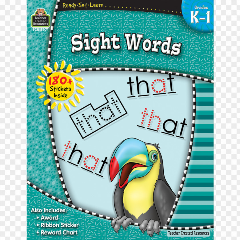 Teacher Sight Word Kindergarten First Grade Reading Learning PNG
