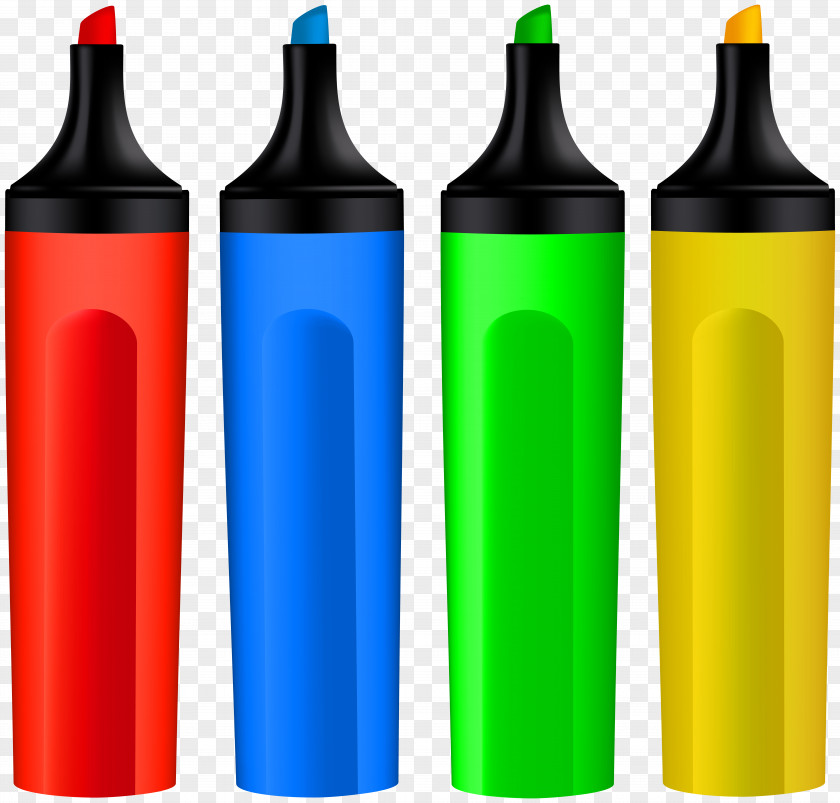 Colored Markers Clip Art Image PNG
