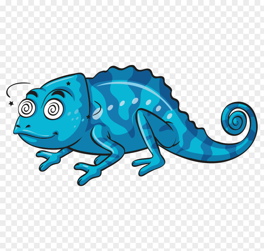 Lizard Chameleons Cartoon PNG