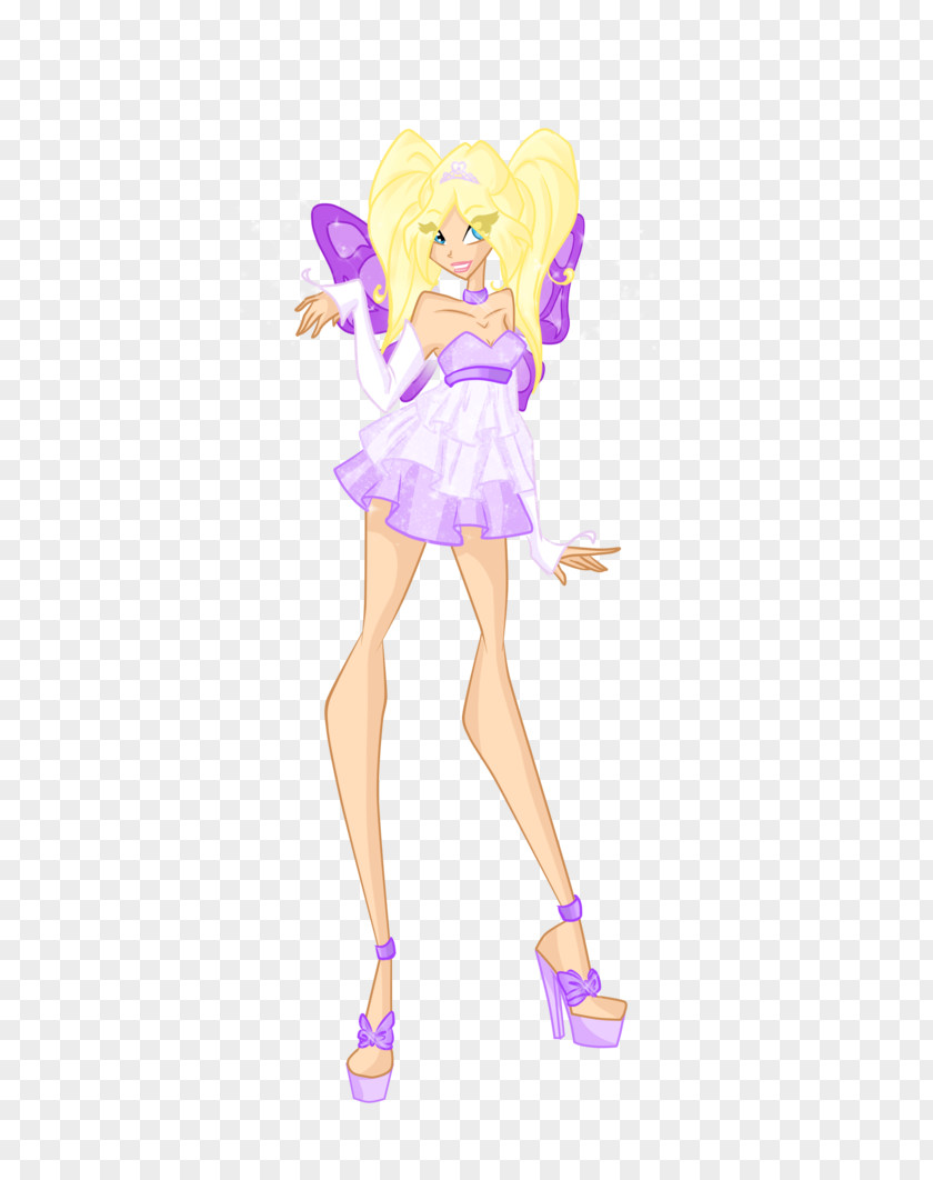 Barbie Fairy Costume Design Purple Figurine PNG