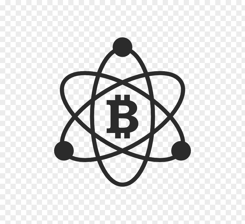 Bitcoin Atom Wall Decal PNG