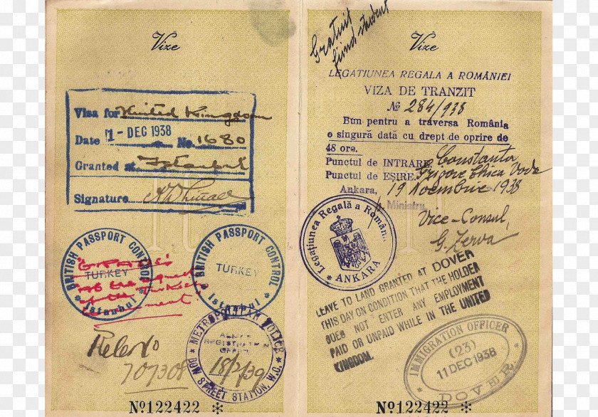 Passport Second World War Russia Travel Visa Document PNG