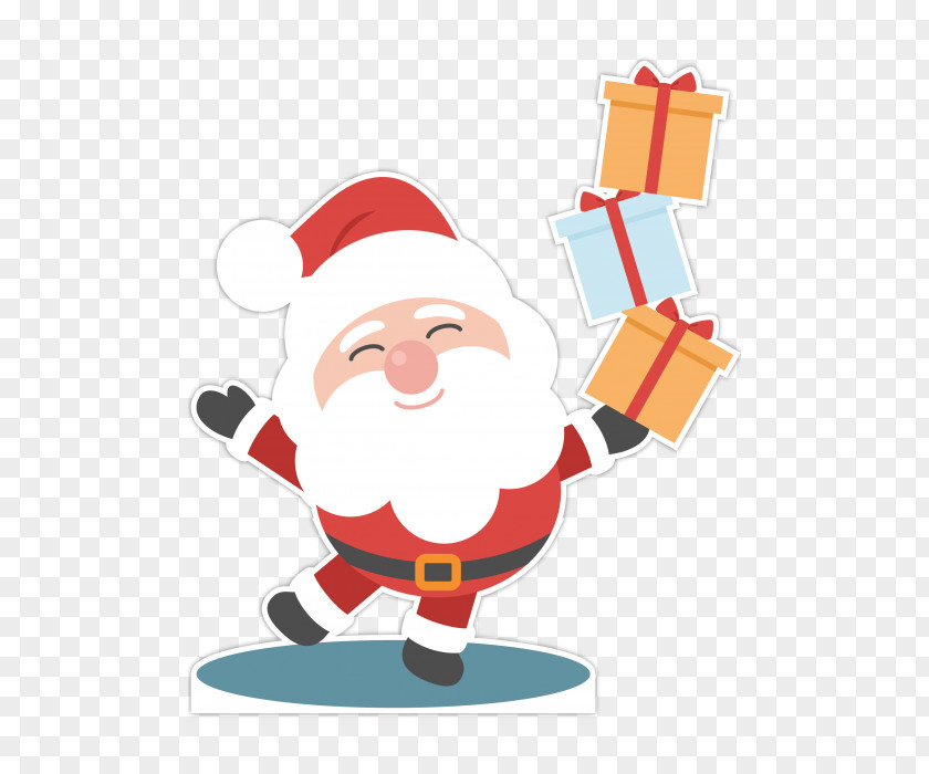 Santa Claus Christmas Gift Business Advertising PNG