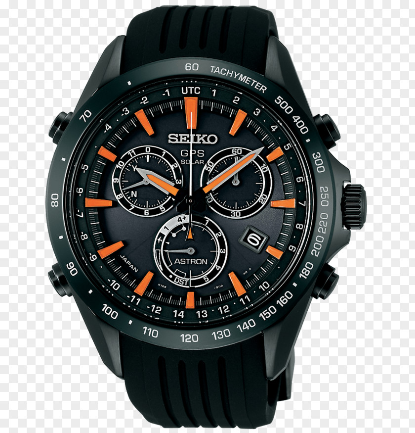 Seiko Astron GPS SSE017J1 резиновые часы Solar-powered Watch PNG