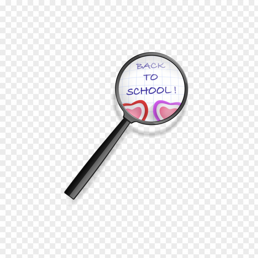 Under The Magnifying Glass Back To School Paper Euclidean Vector PNG