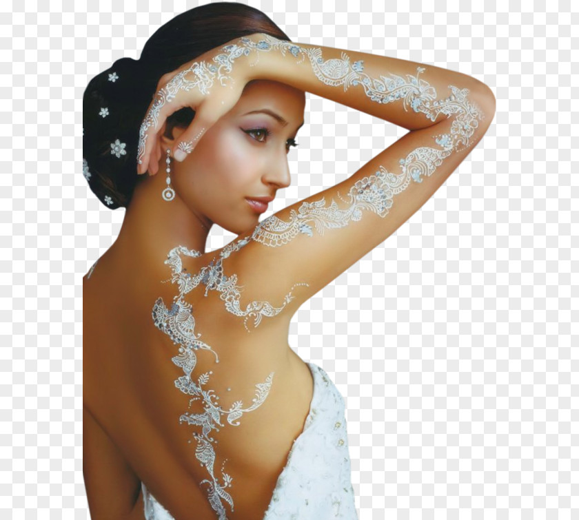 Women Beauty Tattoo Henna Animaatio PNG
