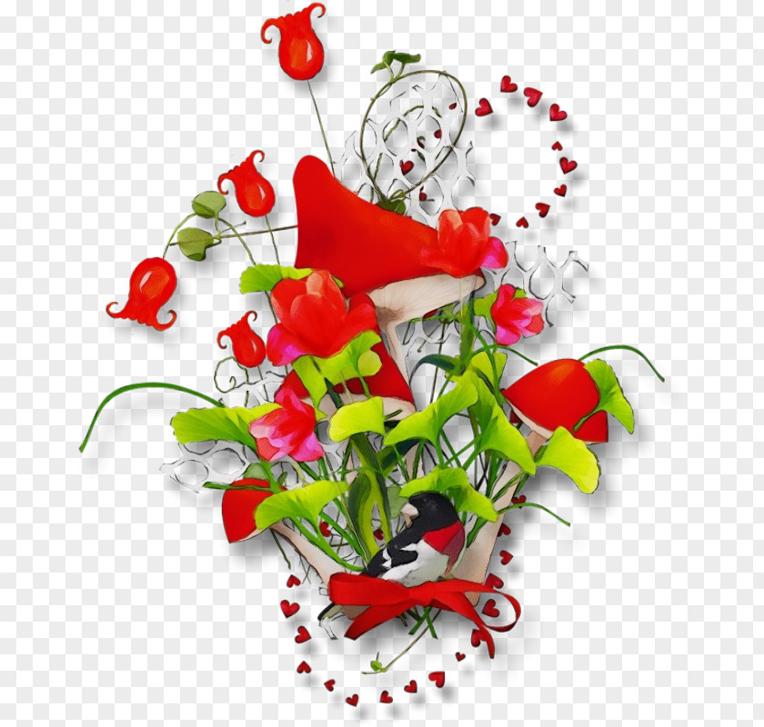 Anthurium Heart Red Flower Cut Flowers Bouquet Plant PNG