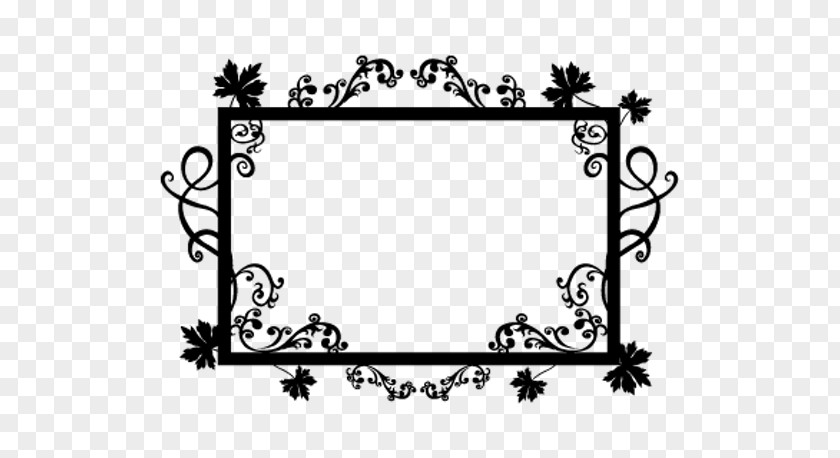 Cadre Noir Picture Frames Sticker Wall Decal Wrought Iron PNG