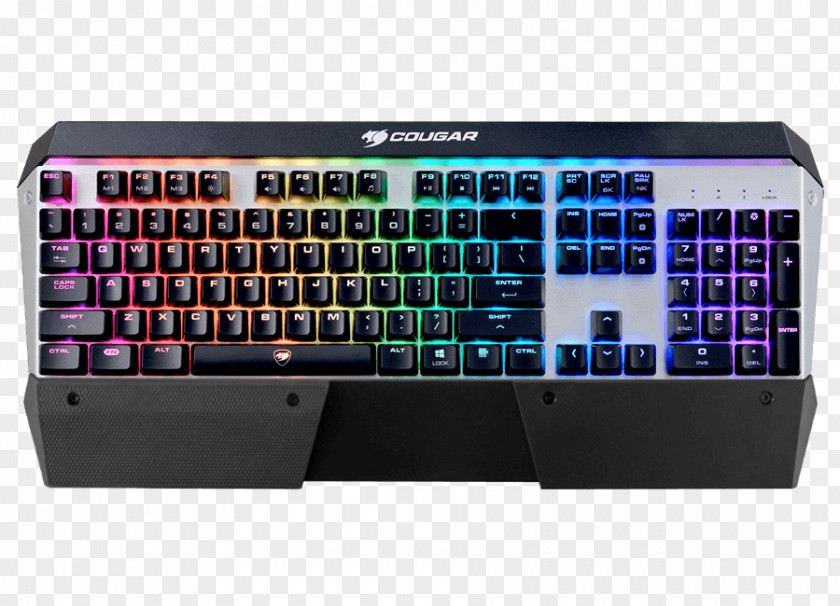 Cherry Computer Keyboard Gaming Keypad Cougar Attack X3 RGB Tastatur Color Model PNG